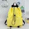 Mochila con Cordón Transfronteriza Casual para Exteriores Fitness Deportes Viaje Mochila de Montañismo Ligera Gran Capacidad Versátil Mochila Escolar