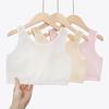 Ropa interior para niñas de primaria en la primera etapa de desarrollo usan brasier anti-golpes niños grandes chaleco deportivo de malla transpirable