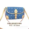 Bolsa Jeans Burro Baguete Bolsa de Suprimentos Estampa Clássica Bolsa Transversal Feminina Bolsa de Ombro Bolsa de Axila Estilo Quente