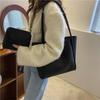 Bolsa Cor Sólida Estilo Coreano Mãe e Filha 2025 Nova Bolsa Feminina Bolsa Tote Simples Grande Capacidade Moda Primavera Bolsa de Ombro