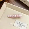 Pinza para el Cabello Plegada con Lunares, Corazón de Cereza y Pedrería Dulce Coreana, Pinza de Pico de Pato Versátil y Elegante, Pinza para Flequillo, Accesorio para el Cabello, Tocado