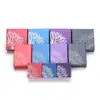 Anillos al por mayor, Pulseras, Collares, Cajas para joyería, Cajas de papel para empaque de almacenamiento de joyería, Cajas para joyería con sello de oro de flor de loto