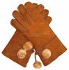 Guantes de Moda para Otoño e Invierno para Mujer Guantes de Cuero Genuino de Oveja para Hombre Gruesos Cálidos a Prueba de Viento a Prueba de Frío Guantes de Dedo