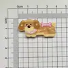 Acessórios Fofos de Desenho Animado com Padrão de Água para Animais Pequenos, Decoração DIY com Cola de Chantilly para Capa de Celular, Adesivos Acrílicos para Tamancos