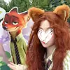 Chapéu de Orelha de Coelho Policial Judy Hopps Cosplay Desenho Animado para Mulheres, Chapéu de Domo Fofo, Boina Zootopia, Tendência