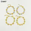 Wt-Jf368 Hermosa Caracola Caracol Concha Oro Plata Latón Pequeño Colgante Tipo Pulsera Exquisito Regalo de Cumpleaños