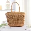 Bolsa estilo pastoral saco de compras à beira-mar praia moda japonês e coreano ins estilo feminino oco saco de tecido