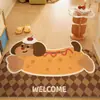 Alfombra de Entrada de Bucle de Seda Linda Alfombrilla Antideslizante y Resistente a Manchas Alfombrilla para Pies Puerta de Entrada Alfombra de Dibujos Animados Se Puede Cortar y Envío Gratis