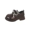 Zapatos Negros de Piel para Niñas Estilo Británico 2026 Otoño Nuevos Zapatos de Princesa con Lazo para Actuaciones de Niñas Pequeñas