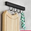 Gancho de gancho de cozinha Punch-free Espaço de alumínio chinelo haste suspensa rack de armazenamento montado na parede rack de armazenamento de utensílios de cozinha