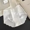 Pantaletas de Encaje Antibacteriano sin Costuras de Seda Helada de 10A para Mujer, Pantaletas Transpirables de Algodón Puro Extendido que se Ajustan a la Cadera sin Costuras para Mujer