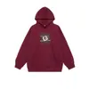 Moletom com Capuz Estilo Americano Moderno Estampa de Letras Fleece Pesado Forrado Unissex Outono Casal Solto Pulôver Hoodie