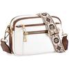 Bolso bandolera multifuncional con cremallera, combinación de colores europea y americana de moda transfronteriza, bolso cuadrado, bolso de hombro de PU, cartera, correa de hombro ajustable