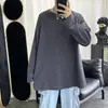 Camiseta de manga corta para hombre, verano, nueva, ins, moderna, estilo Hong Kong, holgada, casual, color liso, versátil, camiseta base, camiseta guapa