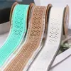 Cinturón Tejido Hueco con Borde Ondulado DIY Decoración para Textiles del Hogar Ropa Sombrero de Copa Regalo Empaque de Flores Accesorios para el Cabello con Lazo