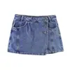 Atacado de Roupas Femininas Transfronteiriças Verão 2026 Novo Estilo Europeu e Americano Moda Casual Versátil Saia Shorts Jeans Saia