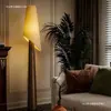 Luminária de chão criativa estilo meados do século, madeira maciça, para decoração de sala de estar e quarto, ambiente de designer, luminária de tamanho grande