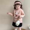 Suéter para Niñas Otoño e Invierno Engrosado 2025 Nuevo Año Nuevo Infantil Niña Bebé Rojo Ropa de Nochevieja Ropa de Invierno