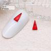 Joias de diamante para unhas em formato de triângulo pontudo longo cor mágica degradê diamante pontudo de formato especial decorações de unhas DIY para fototerapia