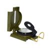 Brújula Multifuncional para Exterior Verde Militar Aguja Norte Material Metálico Portátil y Duradera Lente de Brújula