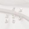 Bolsa Banhada a Cobre Prata Real Cor Dourada Conserva de Cor Pedra Irregular Barroca Furo Reto Contas Contas Espaçadoras DIY Acessórios Feitos à Mão