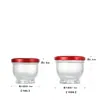 Botella de Vidrio Transparente para Miel de Boca Ancha de 30 ml al por Mayor, Frasco Redondo de 75 ml para Nido de Pájaro, Botella Rellenable de 100 ml con Tapa