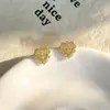 Pendientes de diamantes con doble aro geométrico Dongdaemun de estilo coreano, nueva tendencia, pendientes sencillos y elegantes, pendientes de aguja de plata S925.