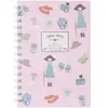 Diario de Espiral A5, Cuaderno Fresco Azul Verdoso 25K, Cuaderno de Papelería para Estudiantes, Personalización al por Mayor