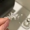Anillo de Plata de Ley S925 Estilo Coreano Mariposa con Pedrería para Mujer, Ajustable, Anillo para Dedo Índice Versátil de Lujo Ligero de Nicho