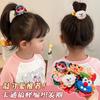 Lazo Trenzado de Dibujos Animados para Niños, Lazo para el Cabello para Cola de Caballo Alta, Cuerda para el Cabello, Banda Elástica de Goma de Alta Elasticidad, Diadema para Moño de Mujer