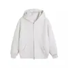 Sudadera Cardigan con Capucha de Doble Cremallera para Hombres y Mujeres, Ropa Exterior Lisa Holgada Oversize Otoño/Invierno, En Stock Venta al por Mayor