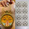Thangka Pequeño Pintado a Mano Dibujo Lineal DIY Contorno Blanco Copia Caja Gawu Zakiram Amarillo Thangka Autopintado Trazado Dorado