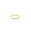 Anillo cuadrado pequeño anillo liso anillo cuadrado para mujer anillo diseño de nicho ins simple moda anillo de personalidad anillo anillo anillo para dedo de comida