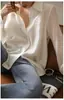 Camisa Blanca para Mujer con un Diseño Único, Nueva Elegante Blusa Plisada 2026, Elegante y a la Moda Top de Manga Larga