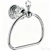Conjunto de pingente de banheiro Cristal Prata cabideiro para toalha barra de toalha rack de banheiro em aço inoxidável cromado