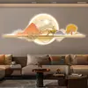 Atacado de Fábrica Iluminação Decorativa para Sala de Estar Atmosférica e Simples Pintura Paisagem Mural Pintura para Pendurar na Parede Atrás do Sofá LED
