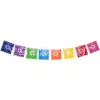 Tema de México Carnaval Fiesta de Carnaval Festival Bandera de Cadena Triángulo Hueco No Tejido Flor de Tirar Bandera de Tirar Bandera de Color