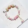 Pulsera de Cerámica Jingdezhen Nueva Pulsera de Cerámica Estilo Chino Joyería Hecha a Mano Cuerda Estilo Tíbet Puesto de Pulseras Jingdezhen