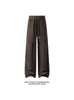 Otoño 2026 Nuevo Estilo Base Blanca Imitación Old Money Pantalones de Pierna Recta M-5XL HK261148-Especial P38