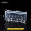 Caixa de Armazenamento para Copos de Licor Conjunto de Copos Bala Divisória para Vinho Copo Transparente com Tampa Caixa Organizadora à Prova de Poeira Durável com Tampa Flip-Top