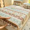 Lençol de cama de fleece espesso com forro de fleece para o inverno, peça única, capa de cama quente de inverno, fleece de leite, protetor de colchão de flanela