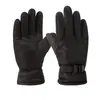 Guantes de Invierno Cálidos y Cortavientos para Hombre con Forro Polar, de Cuero Sintético Grueso, para Exteriores, para Conducir Motocicleta, Táctiles