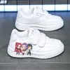 Zapatillas para niños 2026 modelo nuevo de primavera Doraemon zapatos para niños para niños y niñas, antideslizantes, casual para estudiantes, campus, zapatos blancos, modernos