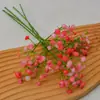 Flor de Simulação Gypsophila Decoração de Casamento de Noiva Buquê de Flores para Segurar Cola Macia Pequena Fresca Mini Gypsophila Única