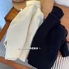 [Stock Listo] Suéter de Cuello Alto para Niños Otoño e Invierno 2025 Nuevo Estilo Kidsren Niños y Niñas Invierno Todo en Uno Terciopelo Tejido