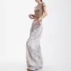 Calça casual de cintura elástica com estampa de leopardo, estilo retrô americano, para homens e mulheres, novo estilo de outono, solta e versátil, com bom caimento, calça wide leg de comprimento total