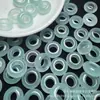 Color Azul Cielo Congelado 14x5mm Anillos con Forma de Rosquilla Venta al por Mayor Jade Accesorios para Joyería DIY Pendientes Cuentas de Ábaco Piezas