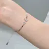 Pulseira Tátil Refrescante Estrela e Lua Trituradas para Mulheres, Luxo Leve, Estilo Nicho, Joia Simples, Única, Versátil para Melhores Amigas