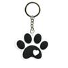Lindo llavero de dibujos animados accesorios diy llavero de huella de pata de perro de doble cara adornos de pvc baratijas en stock al por mayor