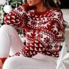 2026 Sucesso de Vendas Suéter Feio Natal Feriado Suéter de Natal Gola Redonda Malha Feminina